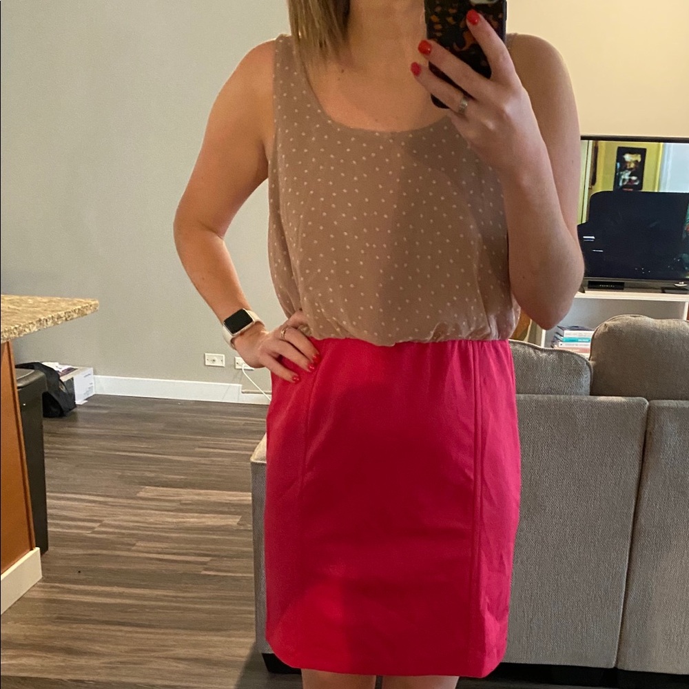 Taupe & Pink Dress